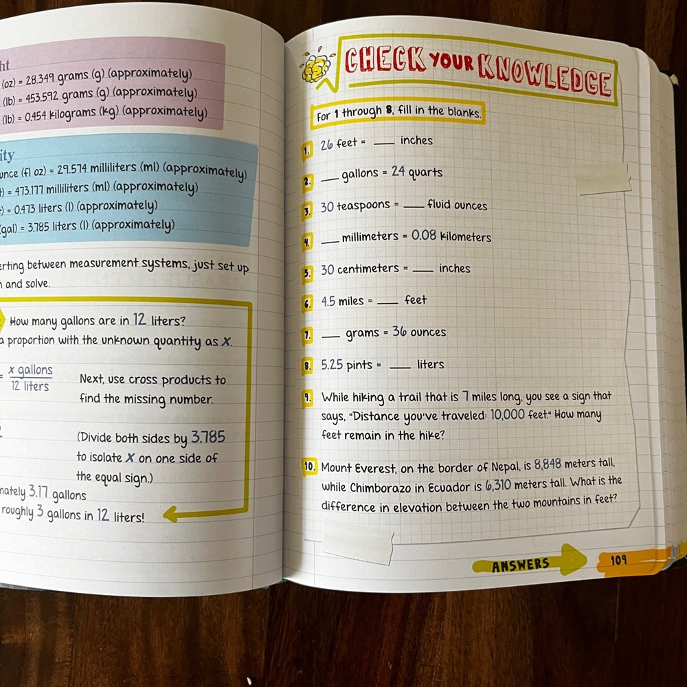 Math Study Guide Notebook - Picture 5 of 8